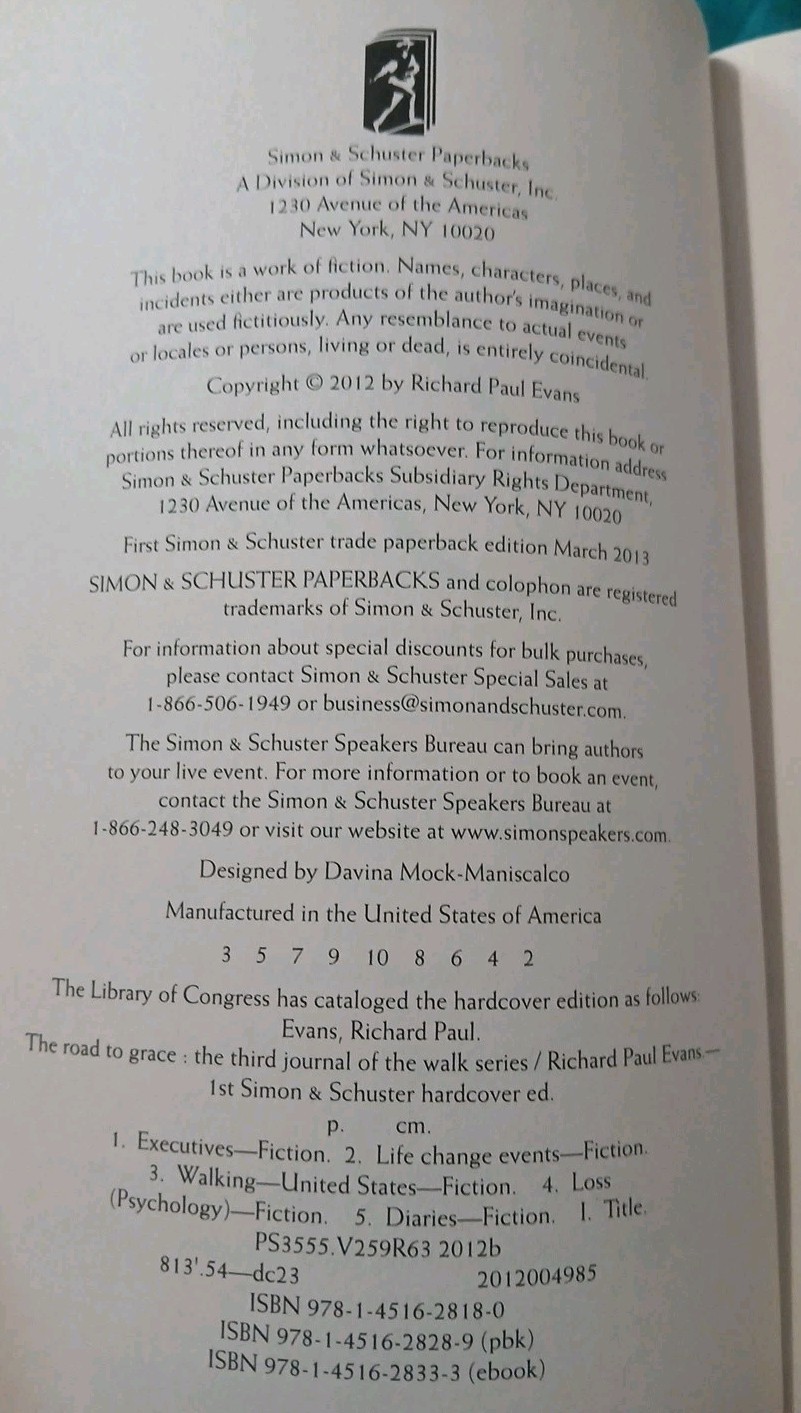 Road to Grace by Richard Paul Evans (2013, Mass Market)
