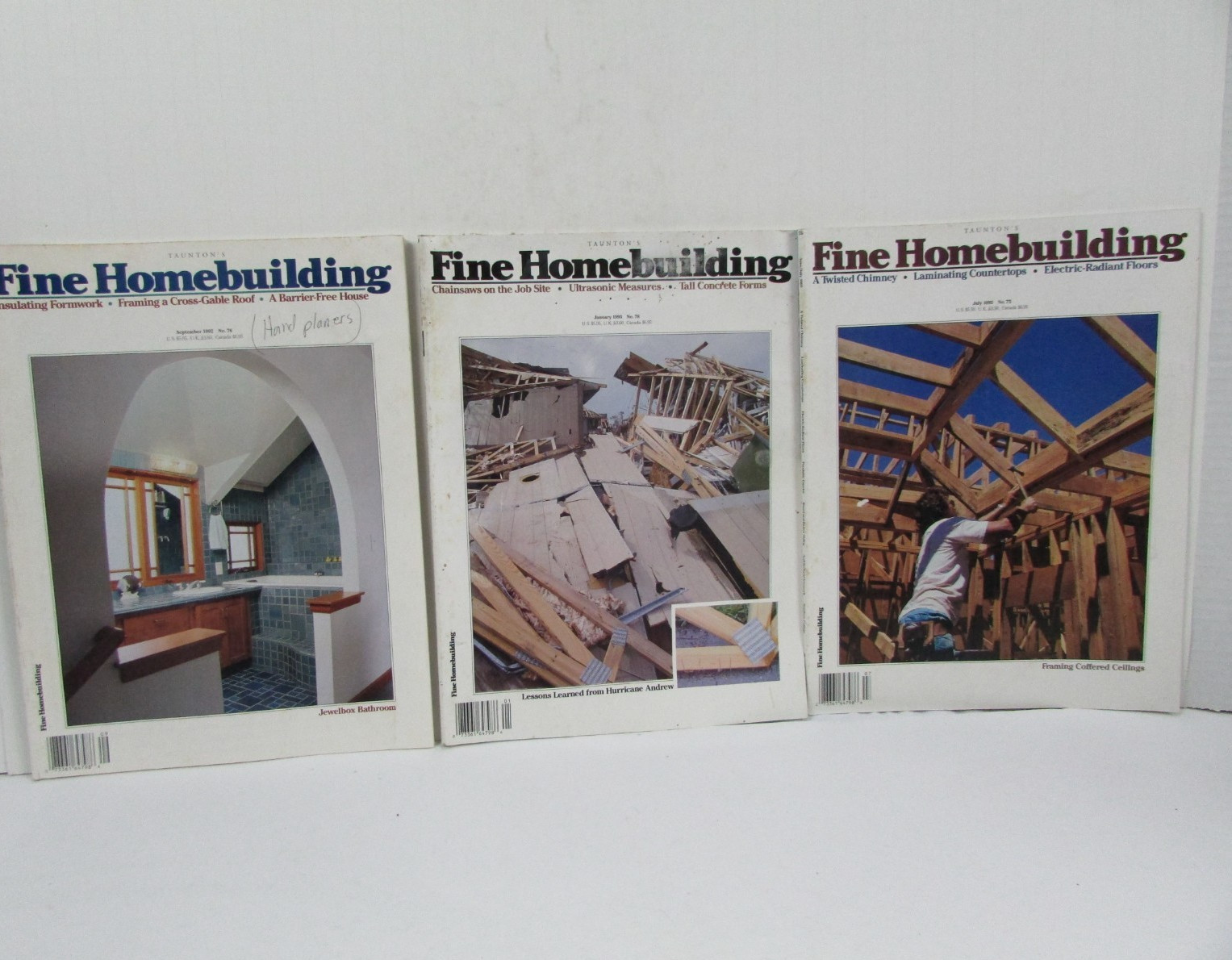 Vintage Fine Homebuilding Magazines Lot of 13 – Issues from 1991, 1992, 1993