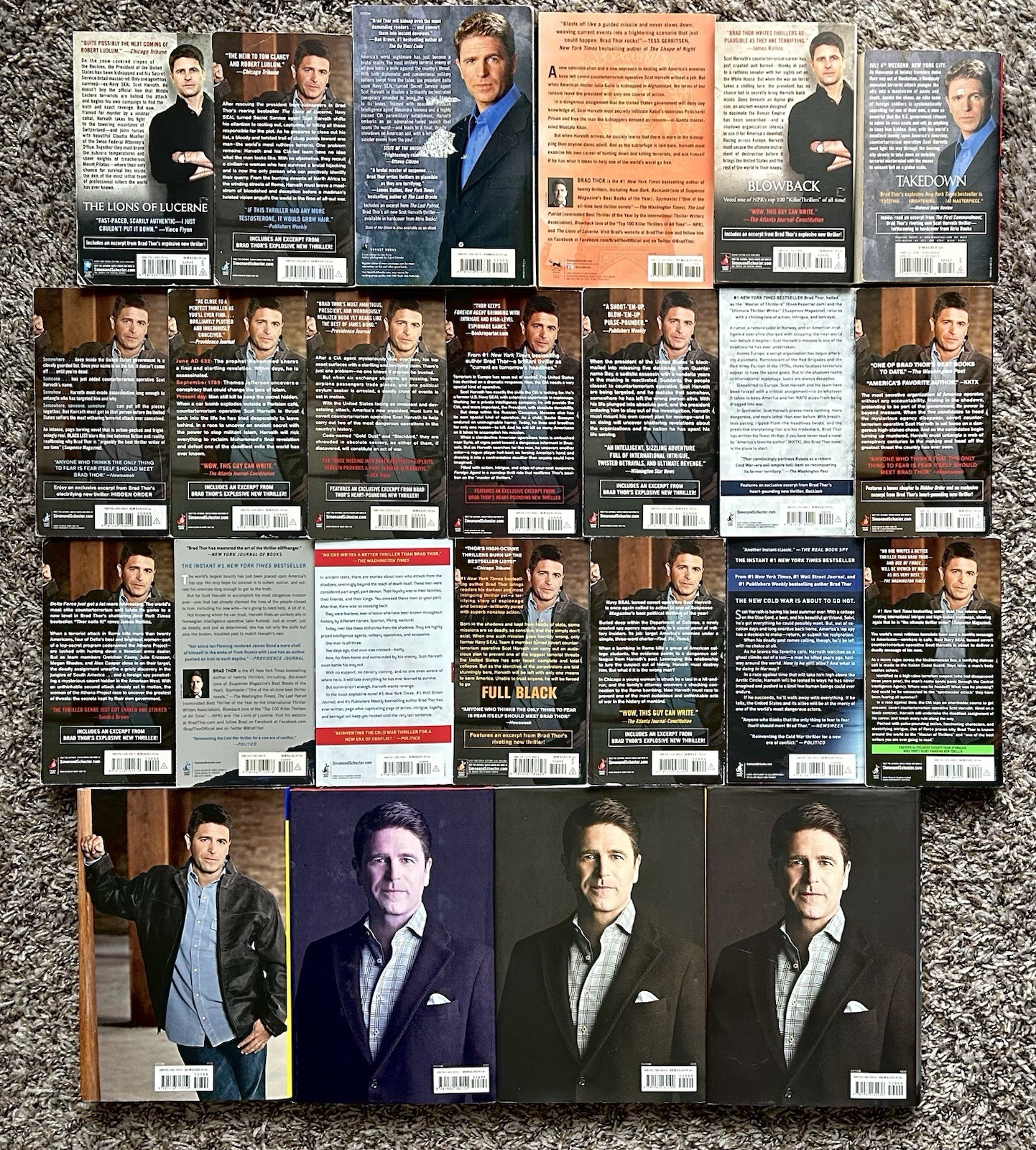 COMPLETE Series Set 1-23 SCOT HARVATH Mixed Lot of 24 Books by Brad Thor