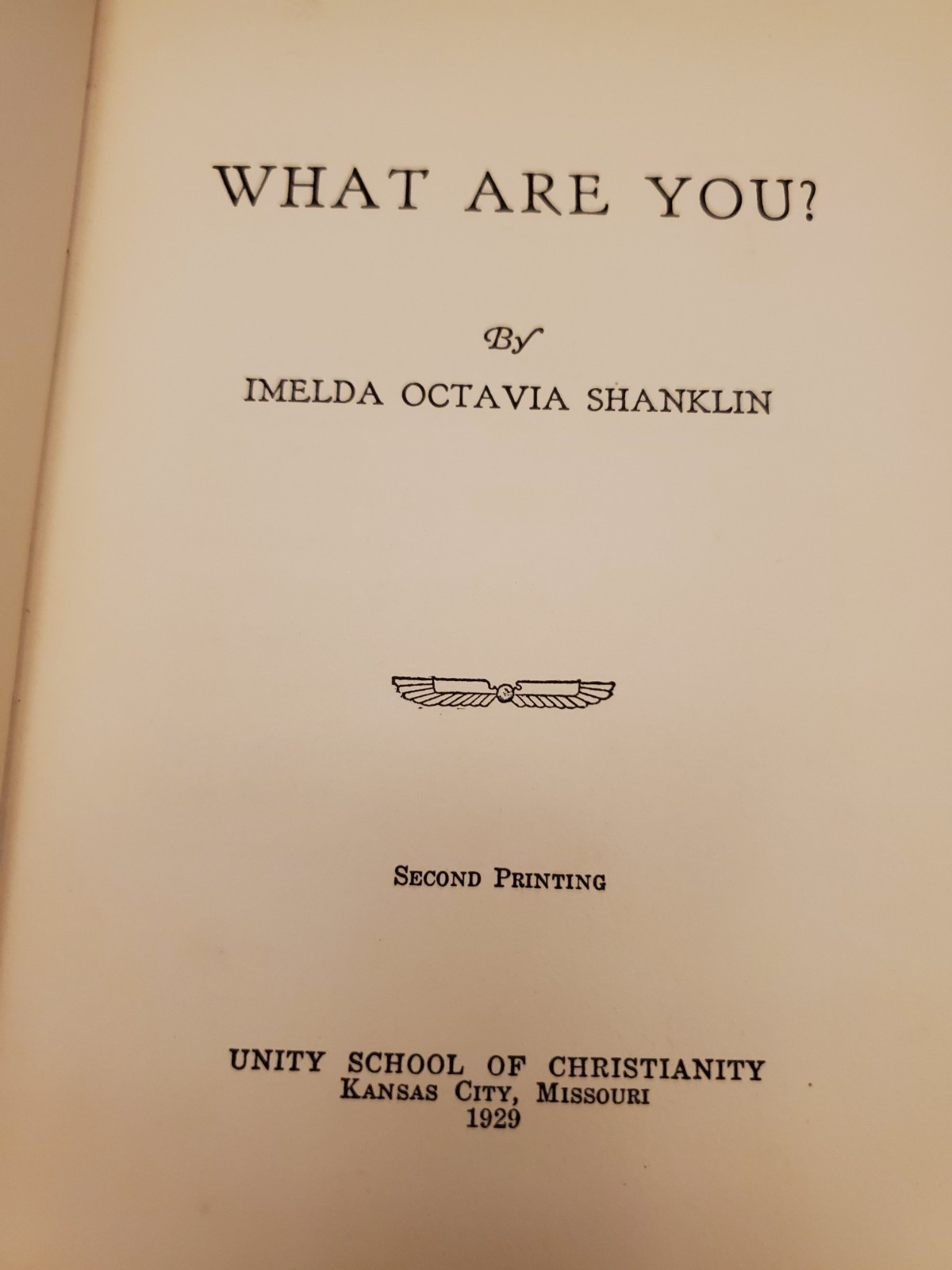 What Are You? by Imelda Octavia Shanklin – 1929