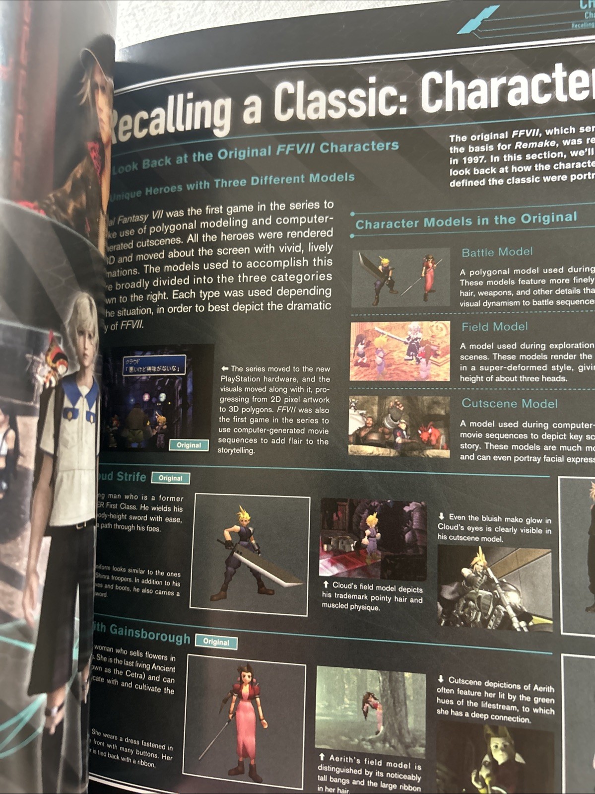 Final Fantasy VII Remake World Preview Hardback Art Book Br6