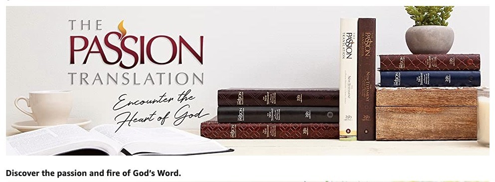 The Passion Translation New Testament with Psalms Faux Leather Brown LikeNEW