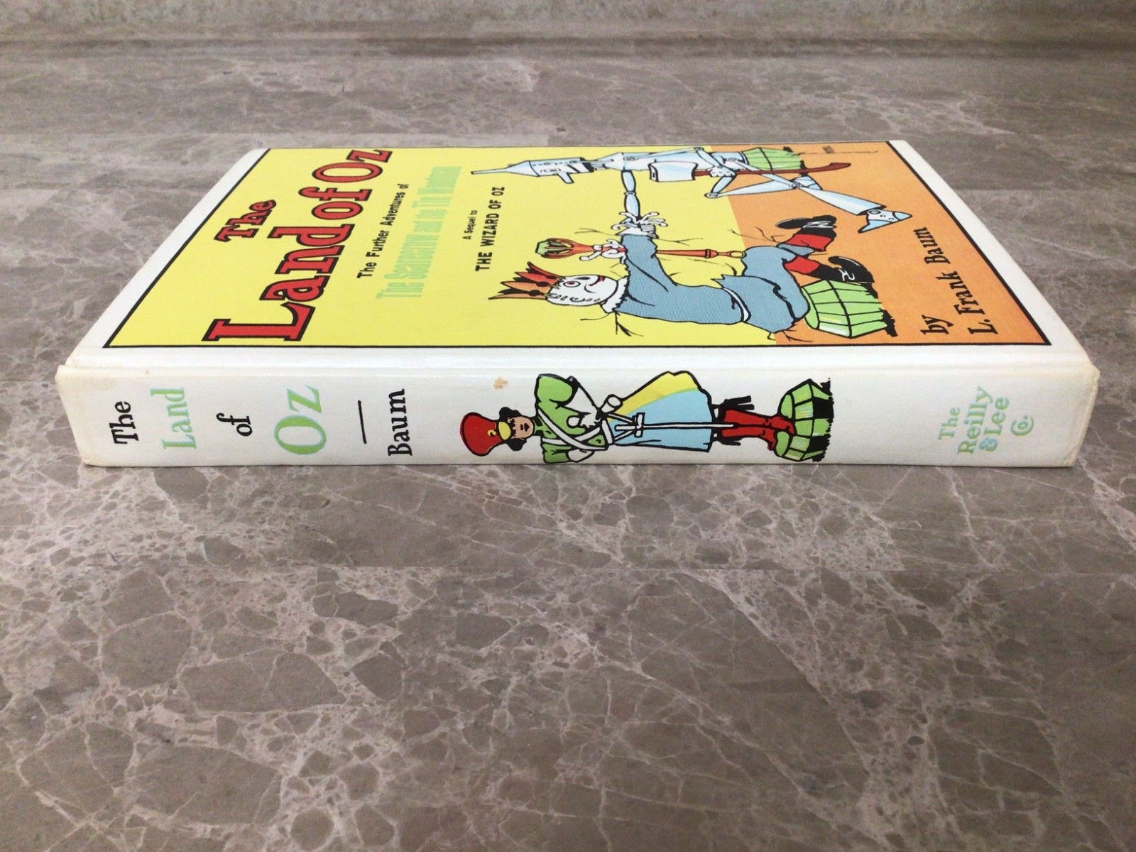 THE LAND of OZ by L. Frank Baum Hardcover Reilly & Lee White Edition 1904