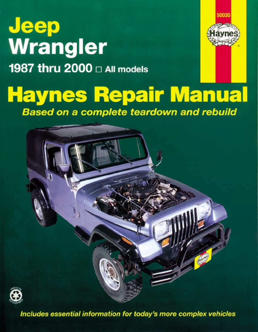 Jeep Wrangler 4-cyl & 6-cyl Gas Engine, 2WD & 4WD Models (87-17) Haynes Repa…