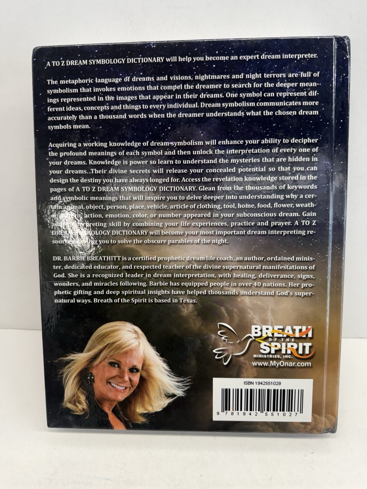 A to Z Dream Symbology – Hardcover, by Dr. Barbie Breathitt – VG COND