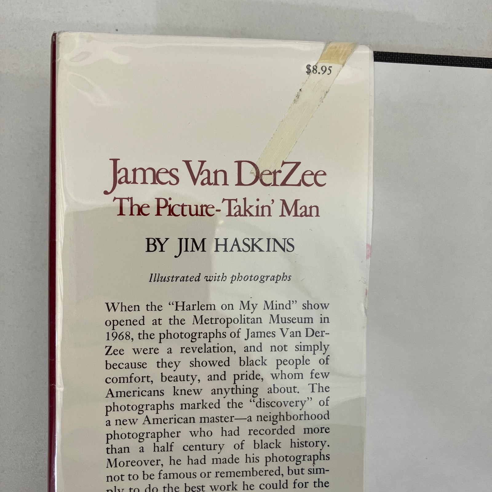James Van DerZee Picture Takin Man Jim Haskins ExLibrary HCDJ 1979 VTG Biography