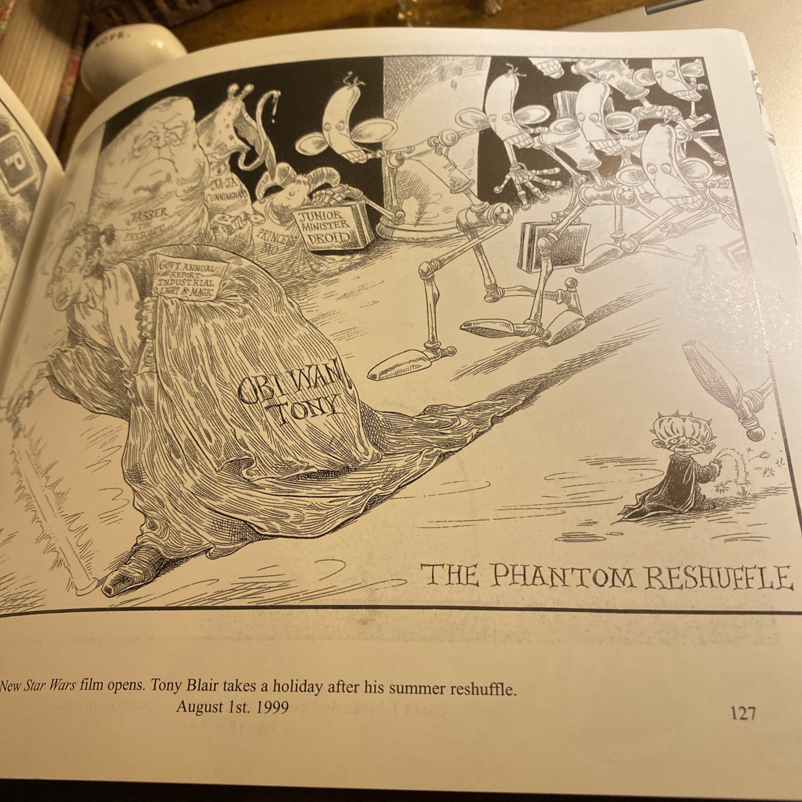TRIBAL POLITICS By Cartoonist Chris Riddell 1st Edition Excellent, Funny