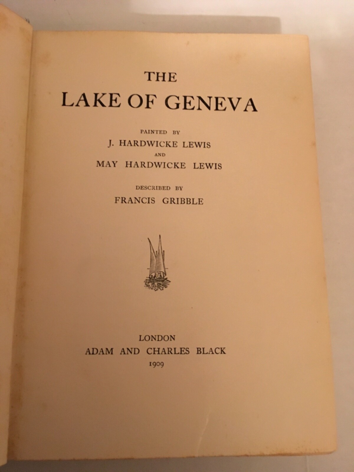 The lake of Geneva 1909