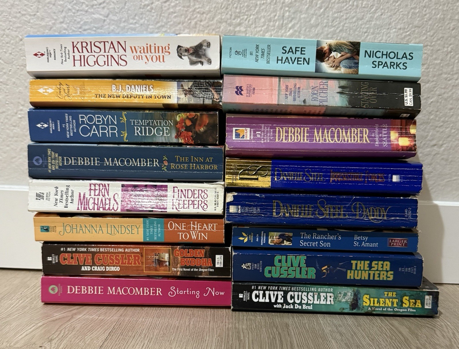 Mixed Fiction Book Lot – Romance, Mystery, Thriller & Literature – 22 Books
