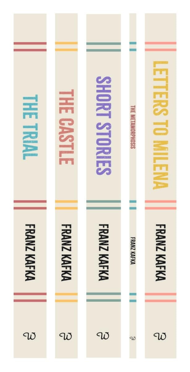 Curated Works of Franz Kafka 5 Books Collection Boxed Set(The Trial, Short Story