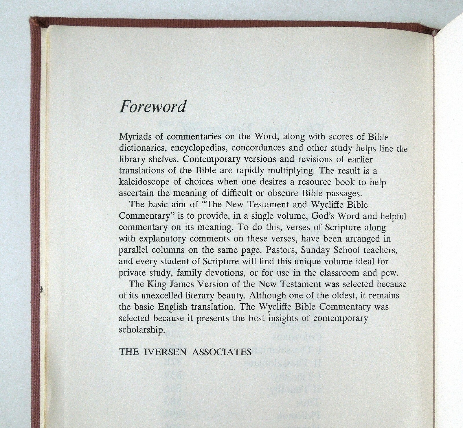 The New Testament and Wycliffe Bible Commentary – 1973 hc, Moody Press