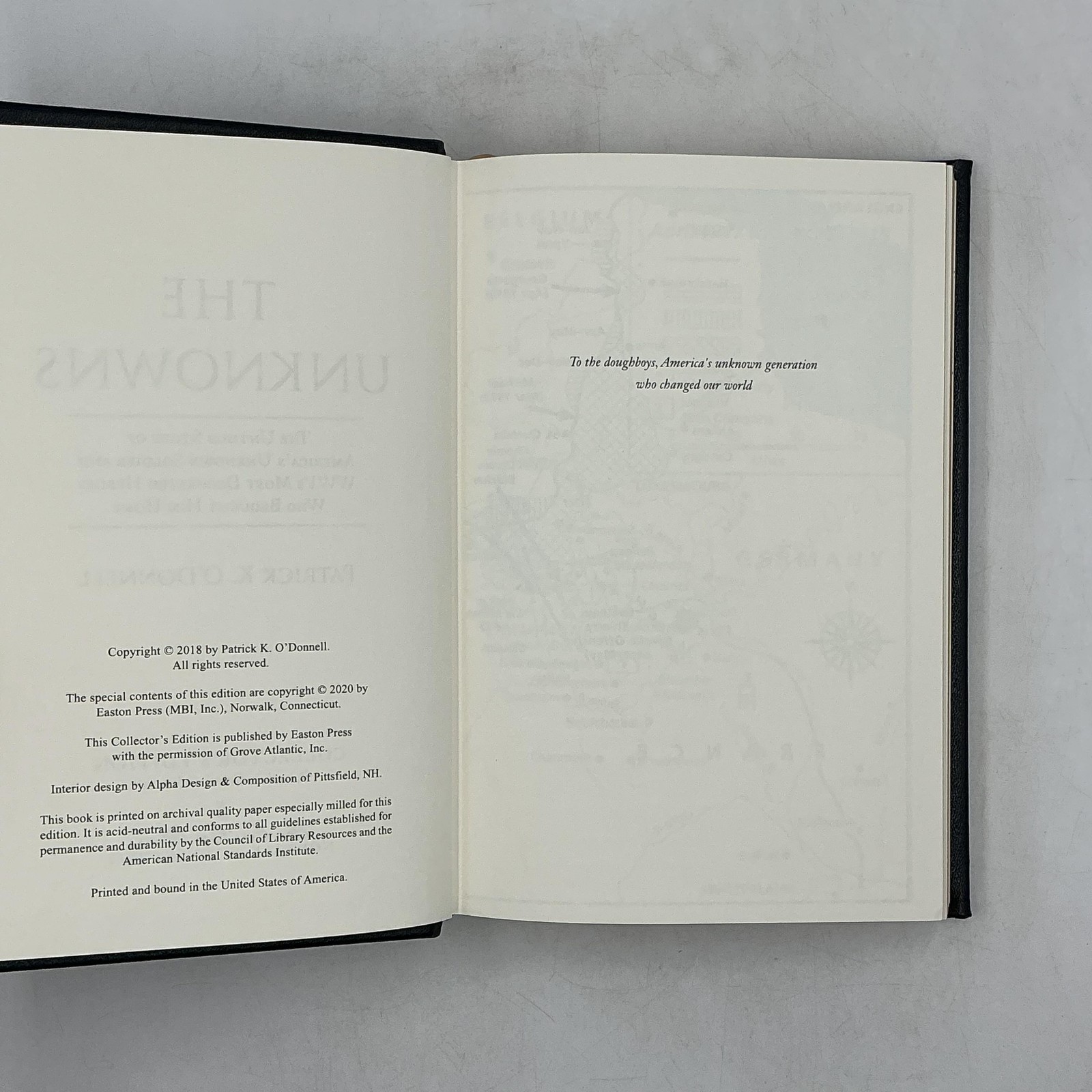 THE UNKNOWNS Patrick K. O’Donnell 2020 Collector’s Edition Leather Bound Black