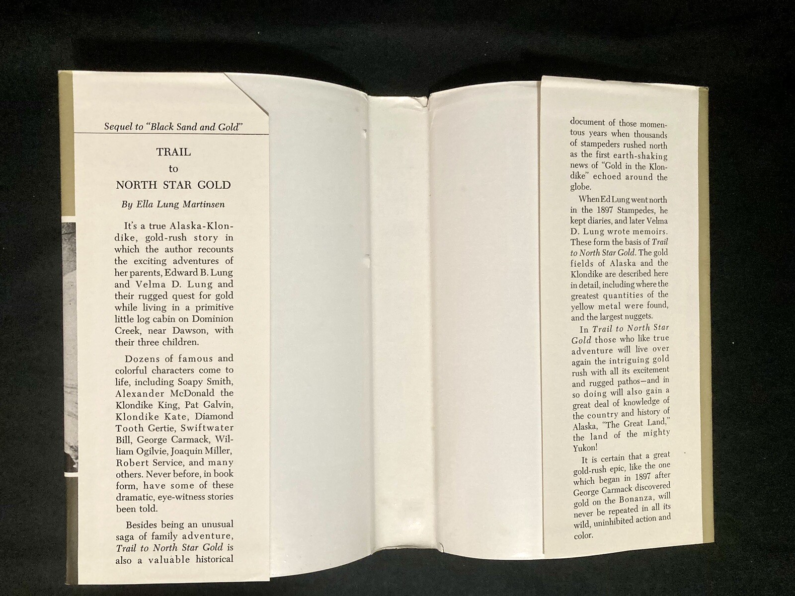 Trail to North Star Gold, 1969 Ella Martinsen. First Edition Stated. Excellent!