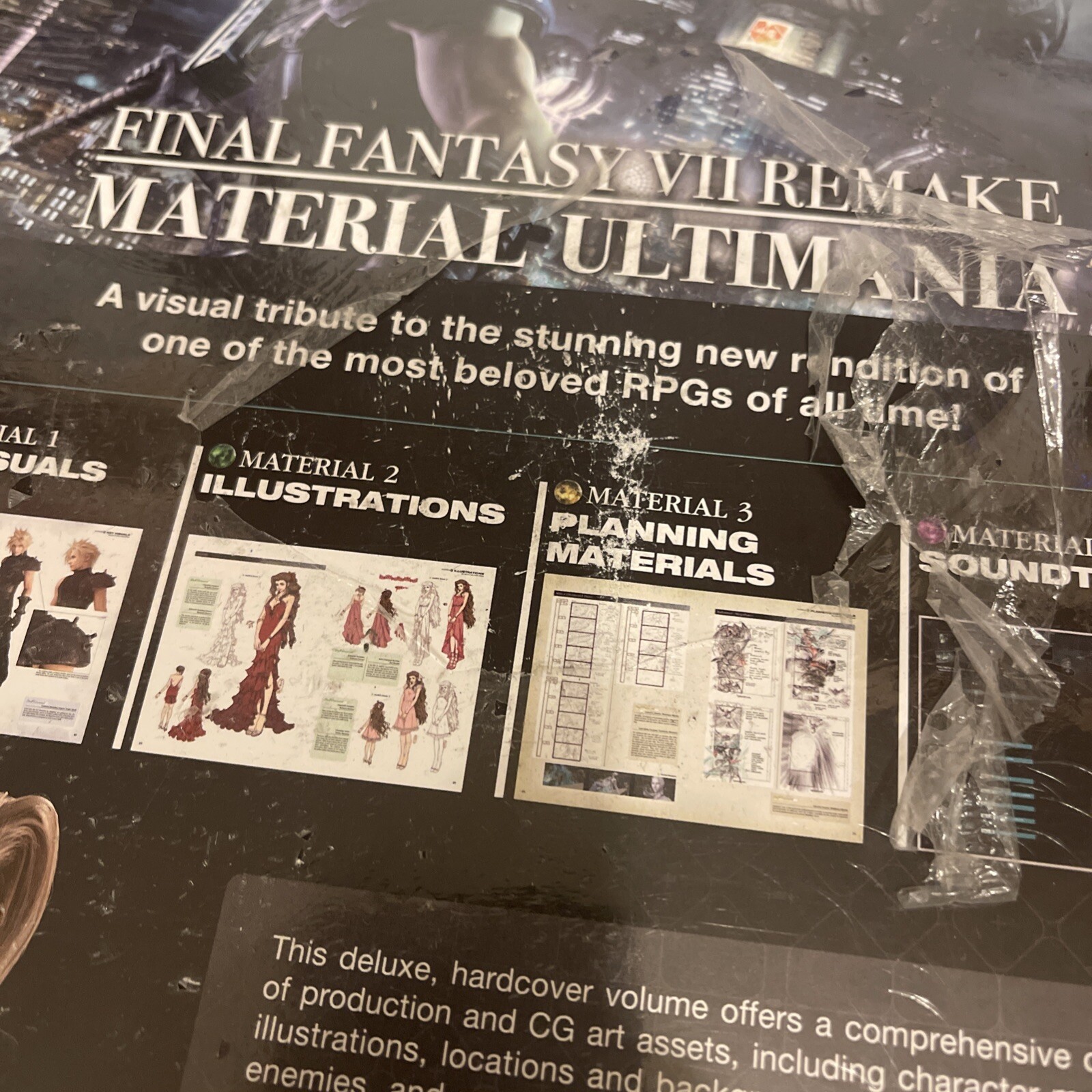 Final Fantasy VII Remake Material Ultimania HC Square Enix Books New Free 🚢