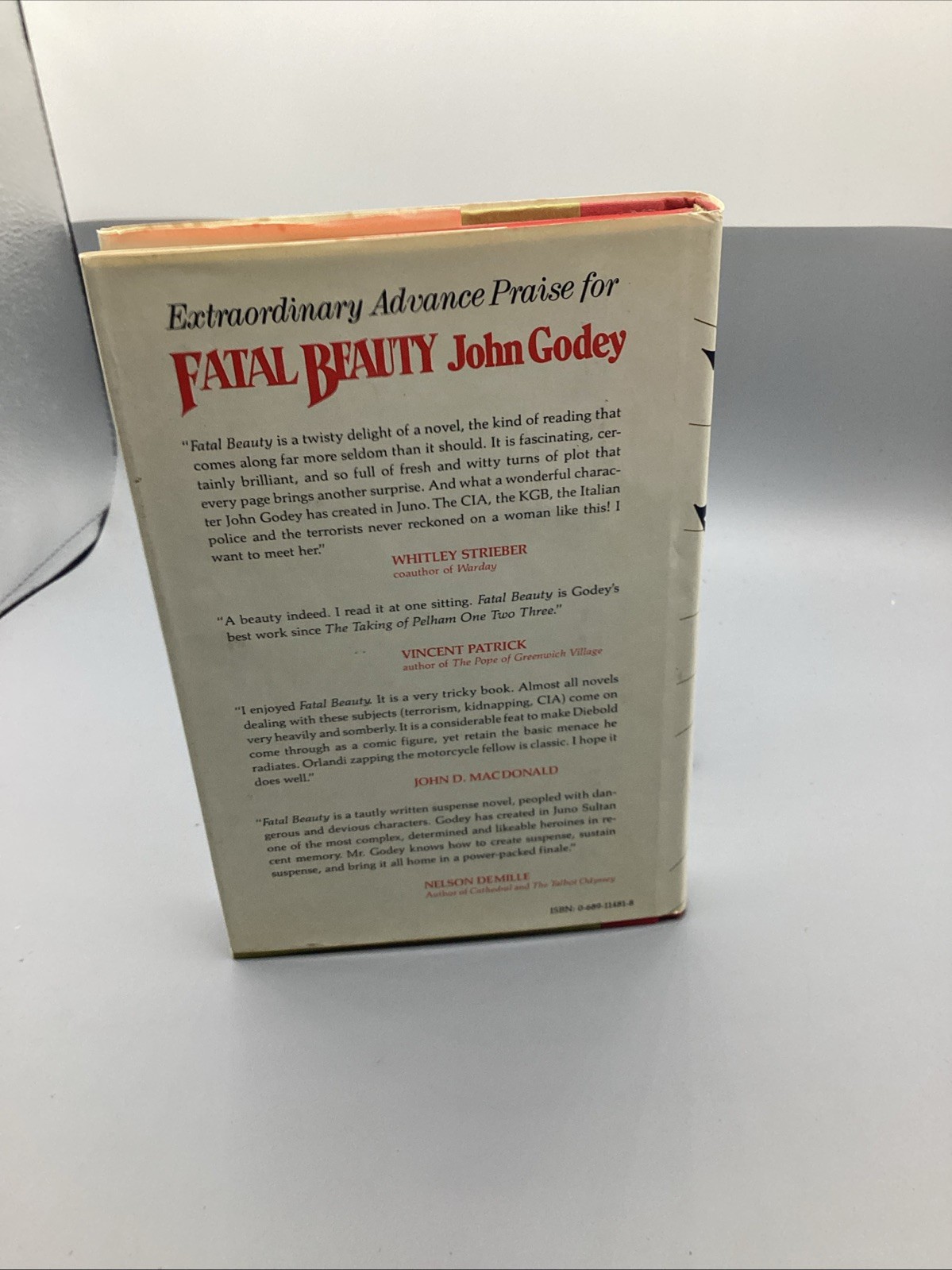 FATAL BEAUTY by John Godey * 1984 1st Edition HB/DJ details scanned MYSTERY