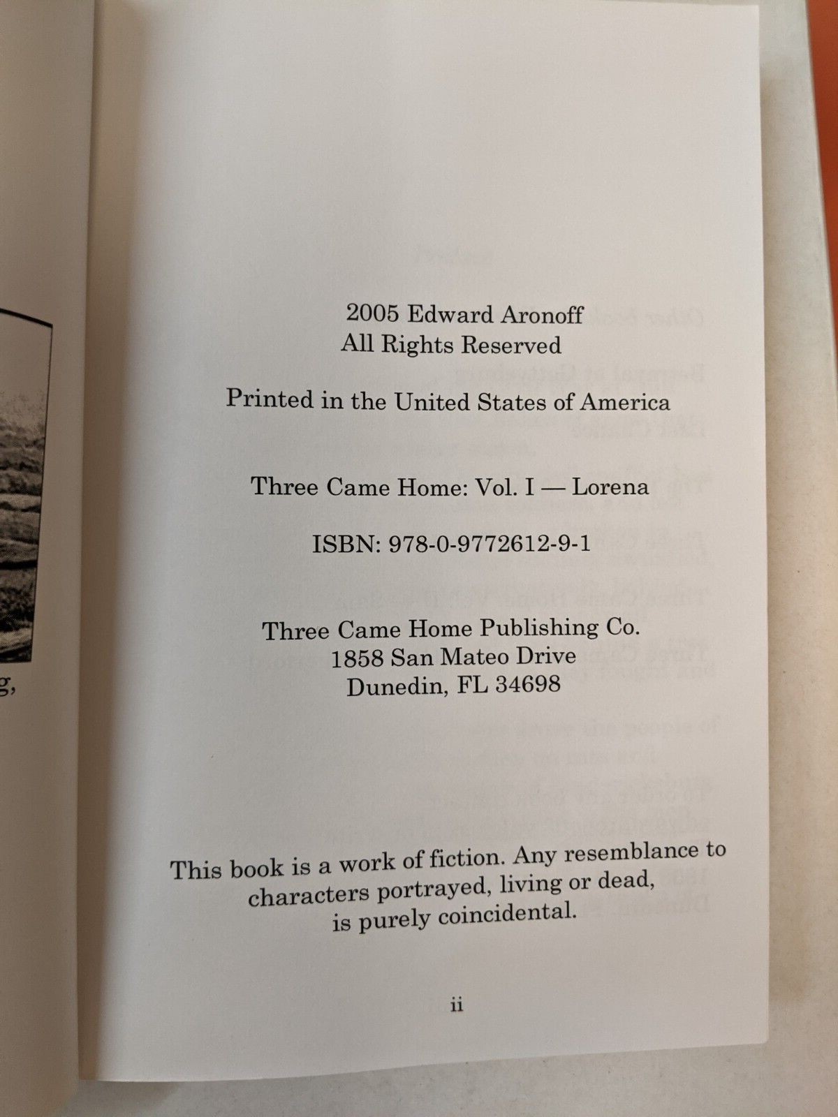 THREE CAME HOME, Vol 1, by ARONOFF 323 pages Used Book 2005