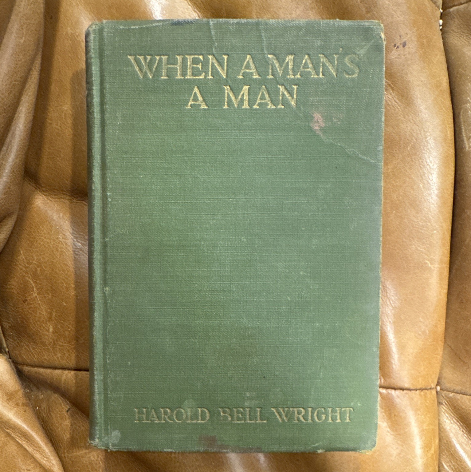 Harold Bell Wright When A Man’s A Man HC A. L. Burt 1916 Illustrated