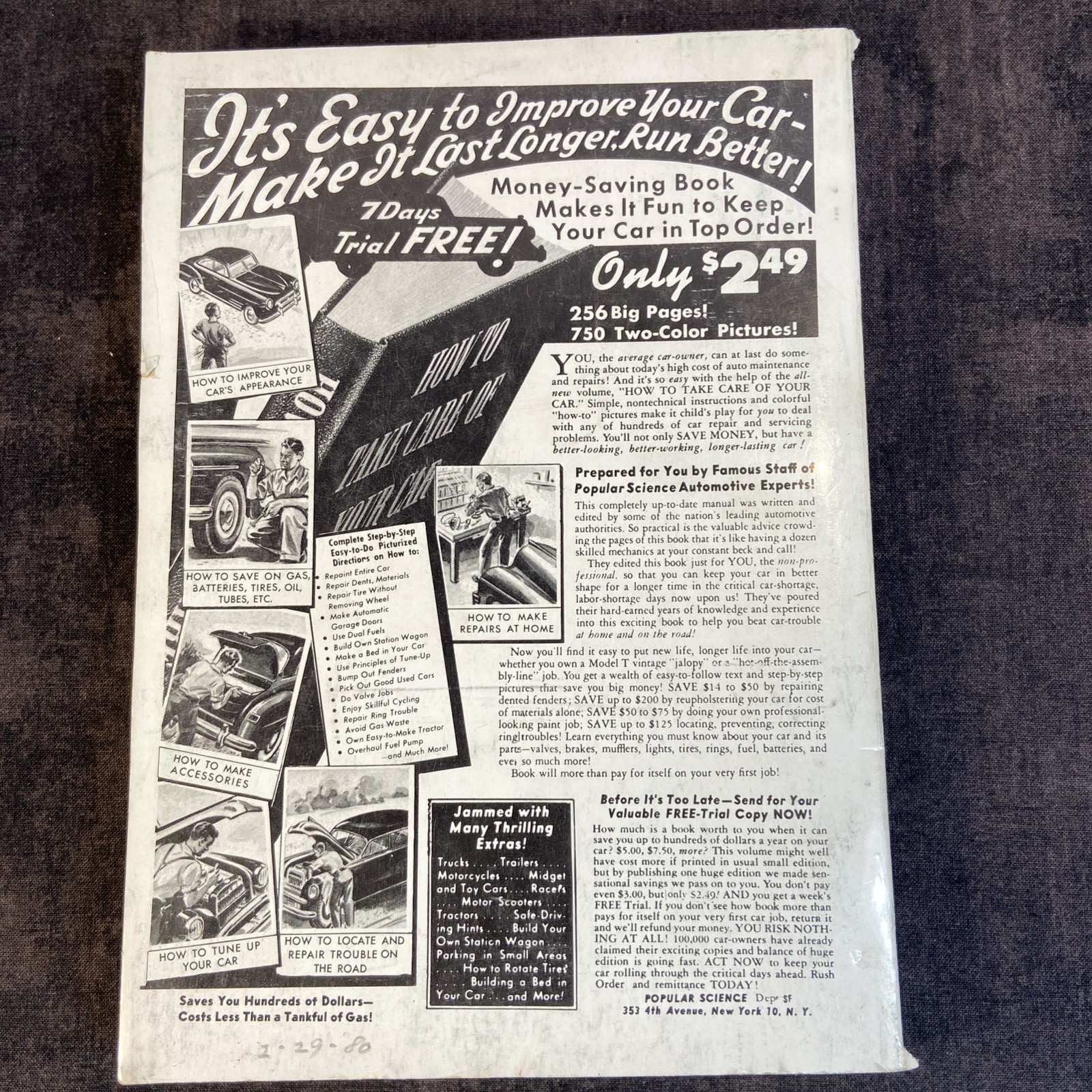 Outdoor Life -Complete Guide To Fresh Water Fishing-1952 First Edition-250 Pages