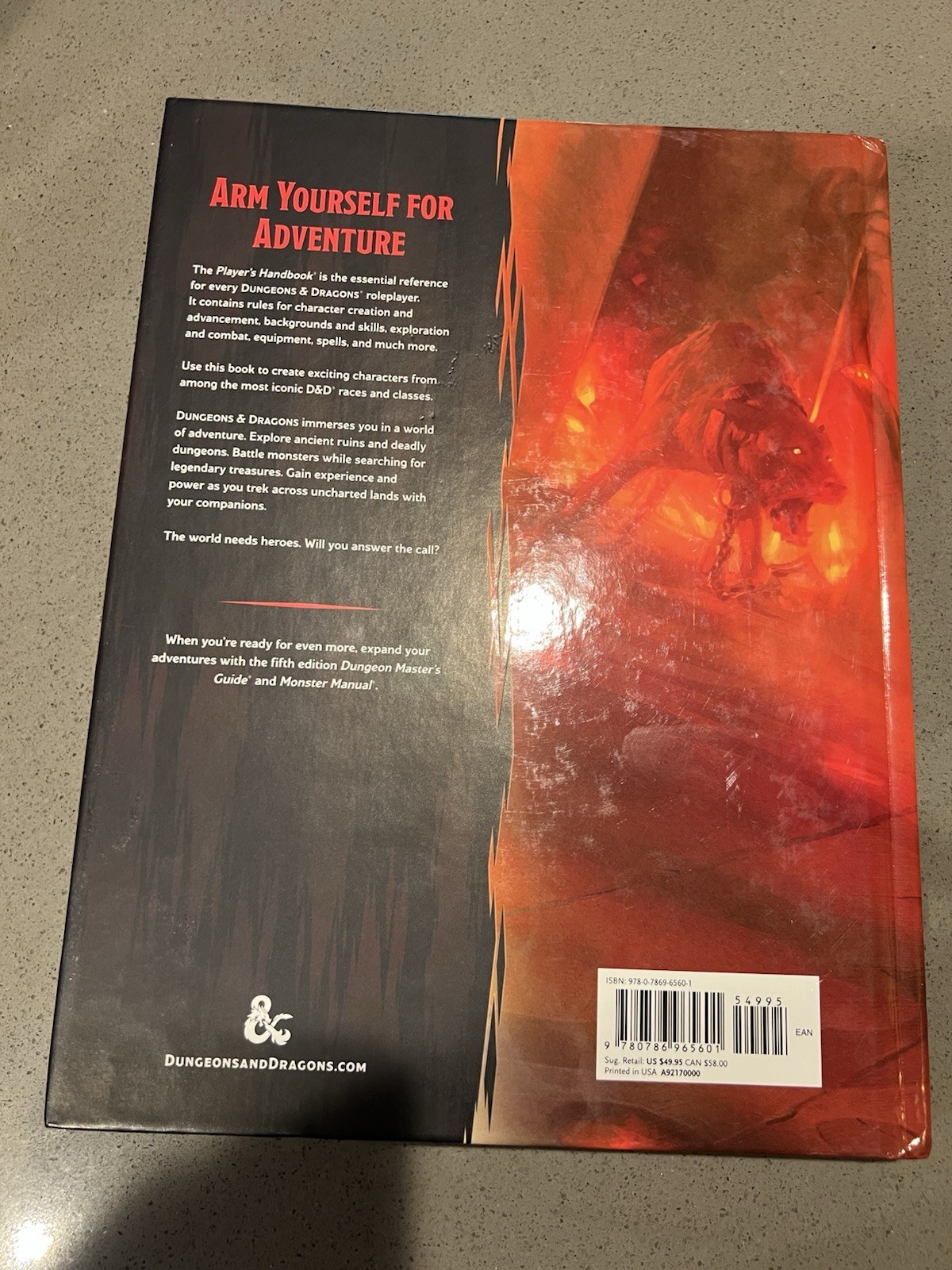 Dungeons & Dragons Book Lot Monster Manual + Player’s Handbook D&D Hardcover