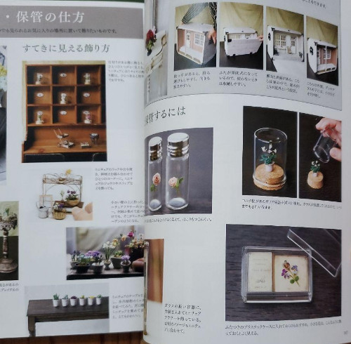 Miniature Flower Lesson miniature artist Yukari Miyazaki – Japanese Craft Book