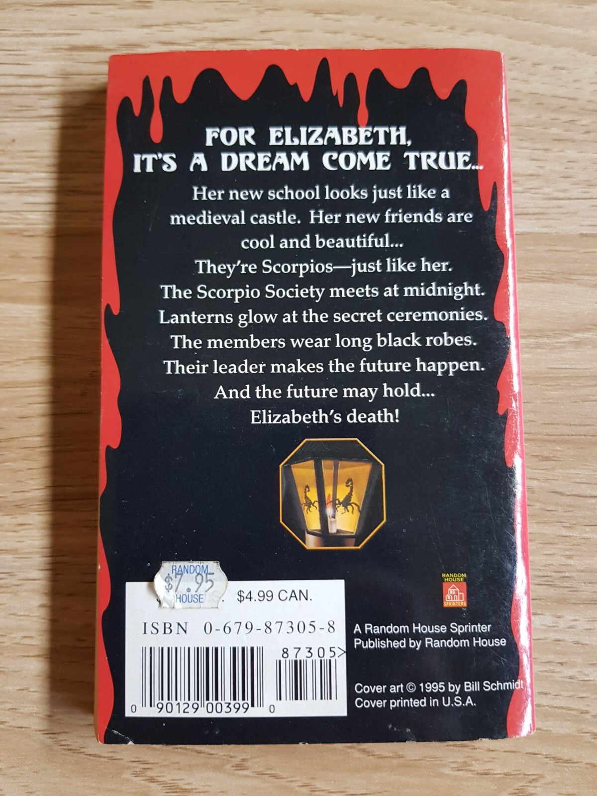 THE SCORPIO SOCIETY by CAROL ELLIS 1995 Random House Sprinters ZODIAC CHILLERS