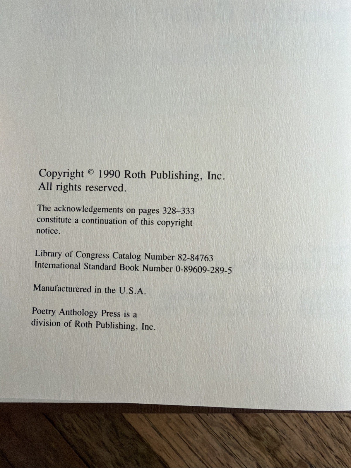 Vintage “The World’s Best Poetry” Supplement VII Asian Verse (HC, 1990)