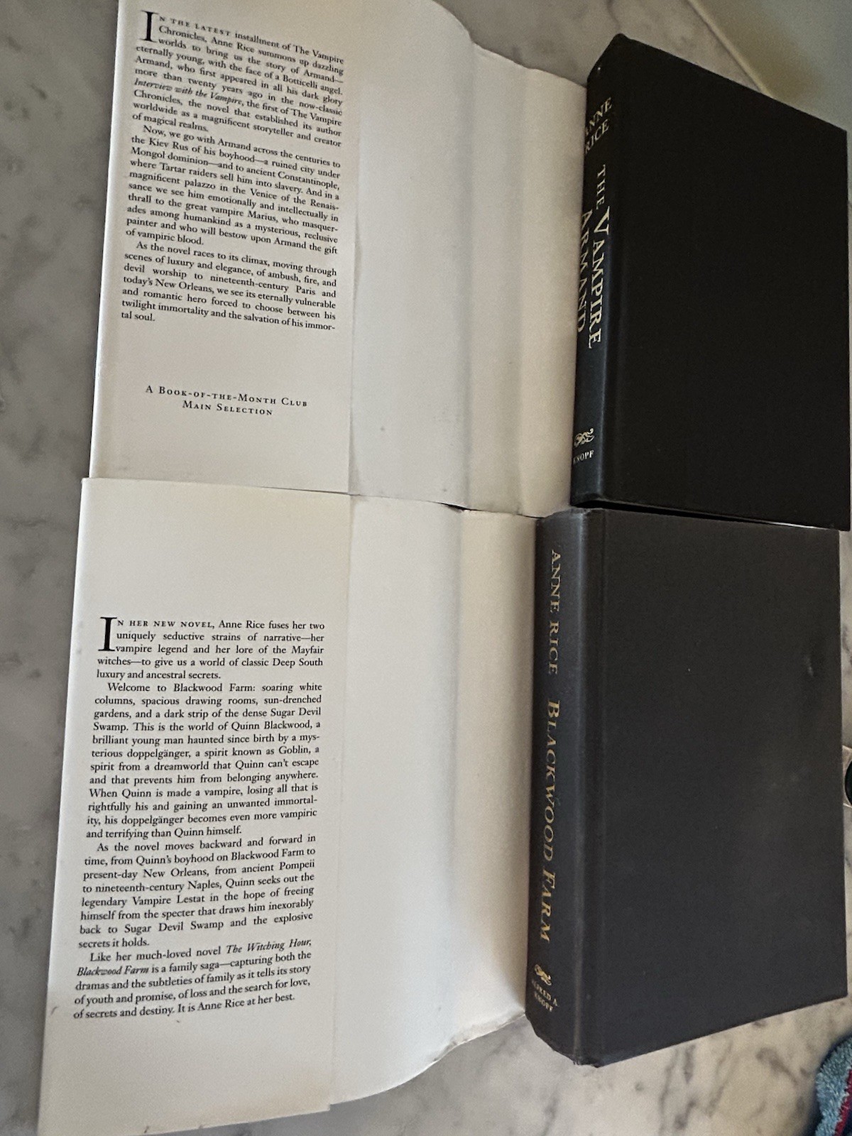 Lot of 6 Anne Rice Hardcover Books – Knopf
