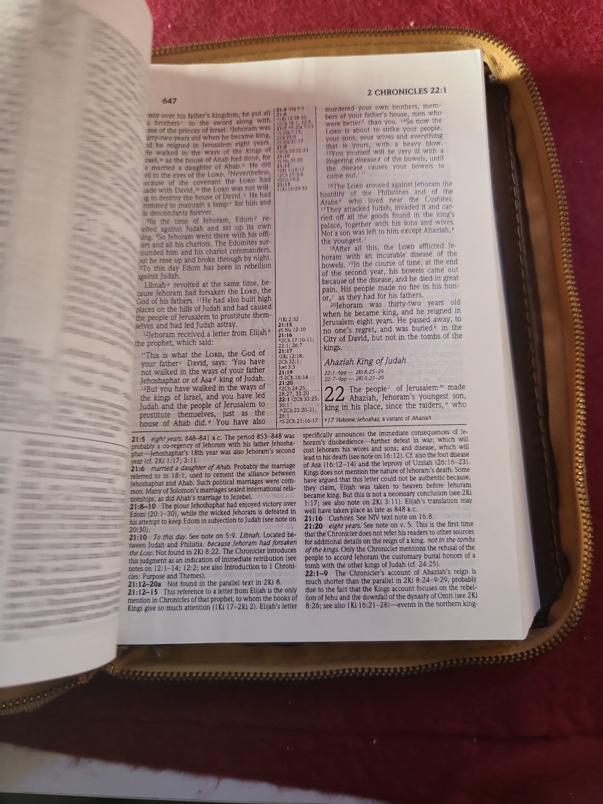 NIV Study Bible 1985 Blue Hardcover 1984