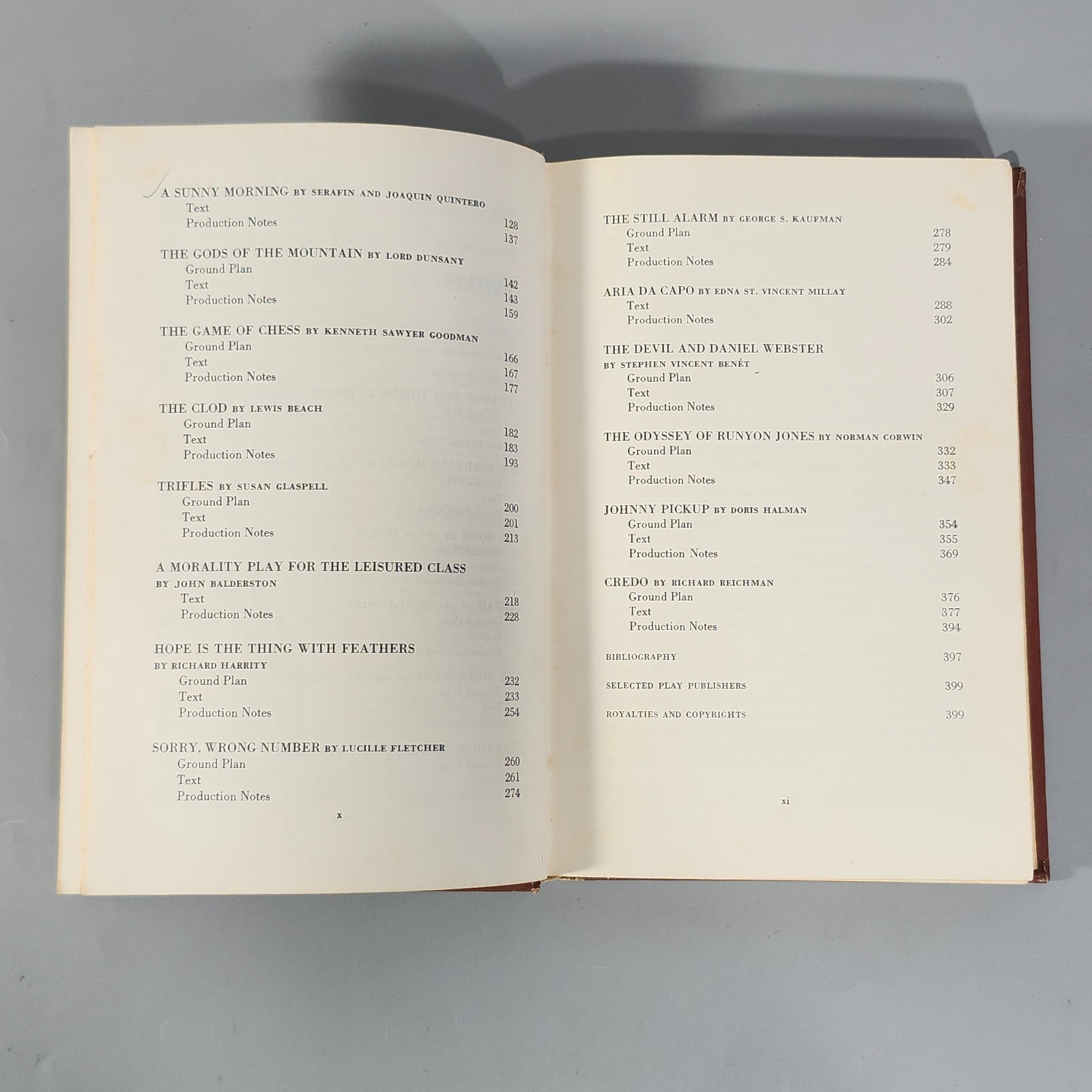 Reading Staging The Play Anthology of One-act Plays 1967 Book HC Performing Arts