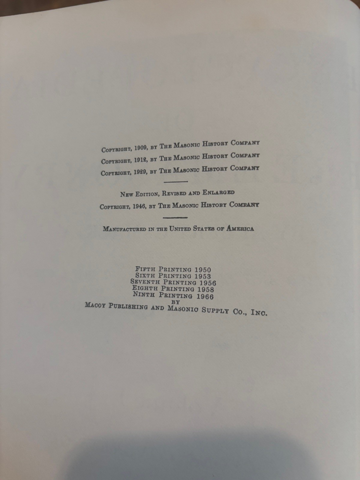 1966 Mackey’s Revised Encyclopedia of Freemasonry 3 Volume Set
