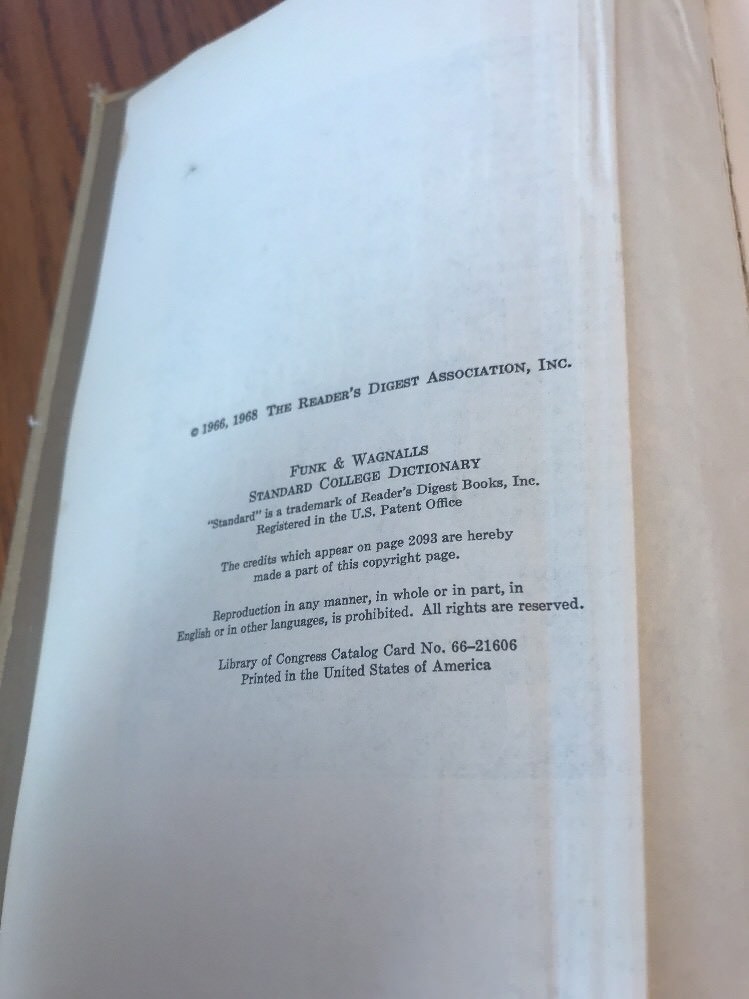 The Reader’s Digest Great Encyclopedia Dictionary 1968 Hardback Format 6 lbs