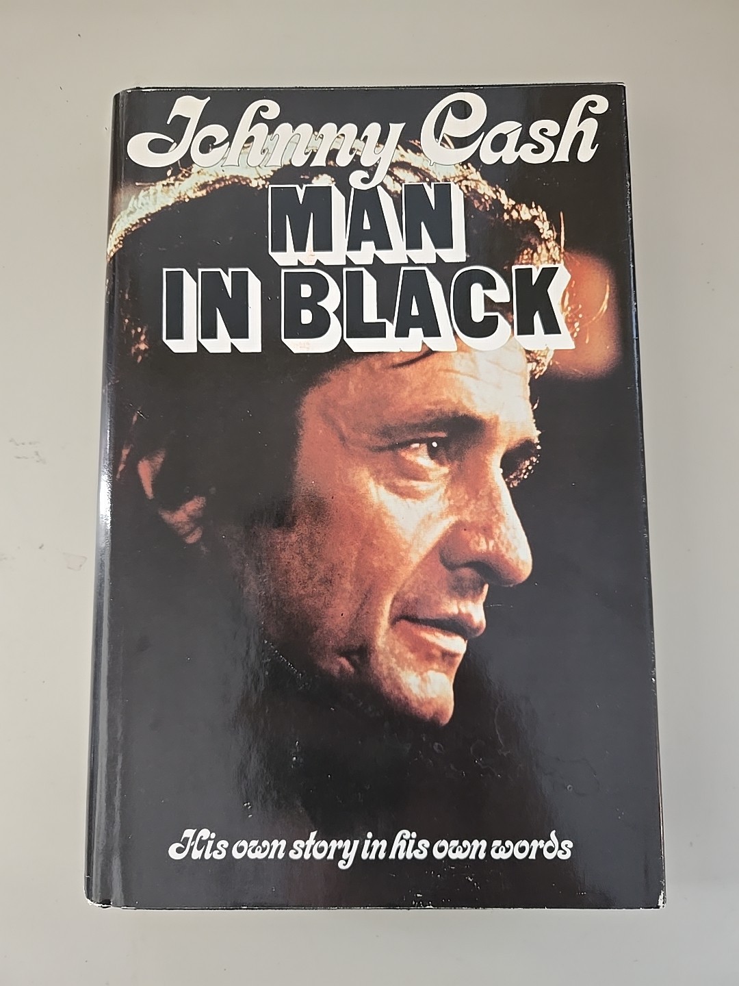 RARE 1ST EDITION 1st PRINTING! Man In Black by JOHNNY CASH (1975, Hardcover W/DJ