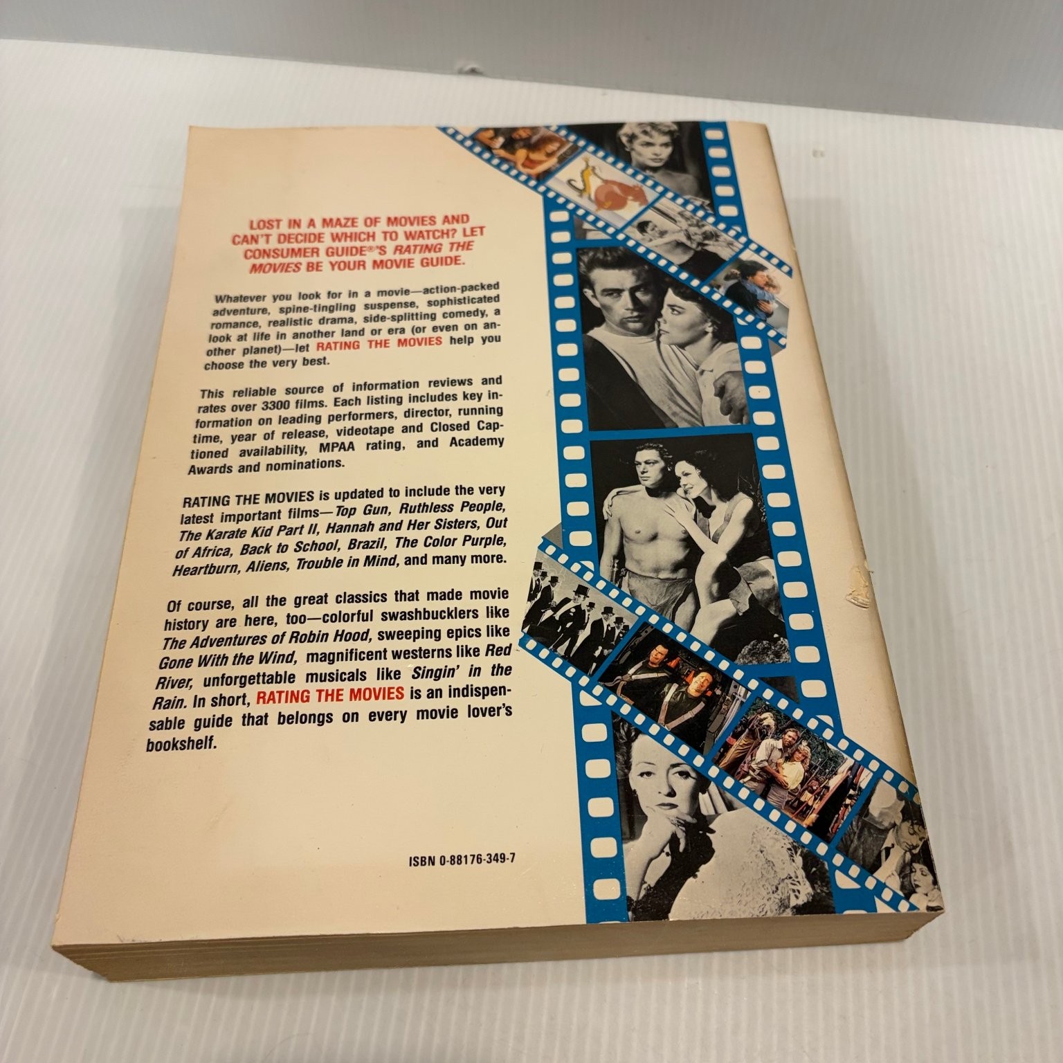 Rating The Movies Jay A. Brown 1986 New & Revised Film Guide Publications Int’l