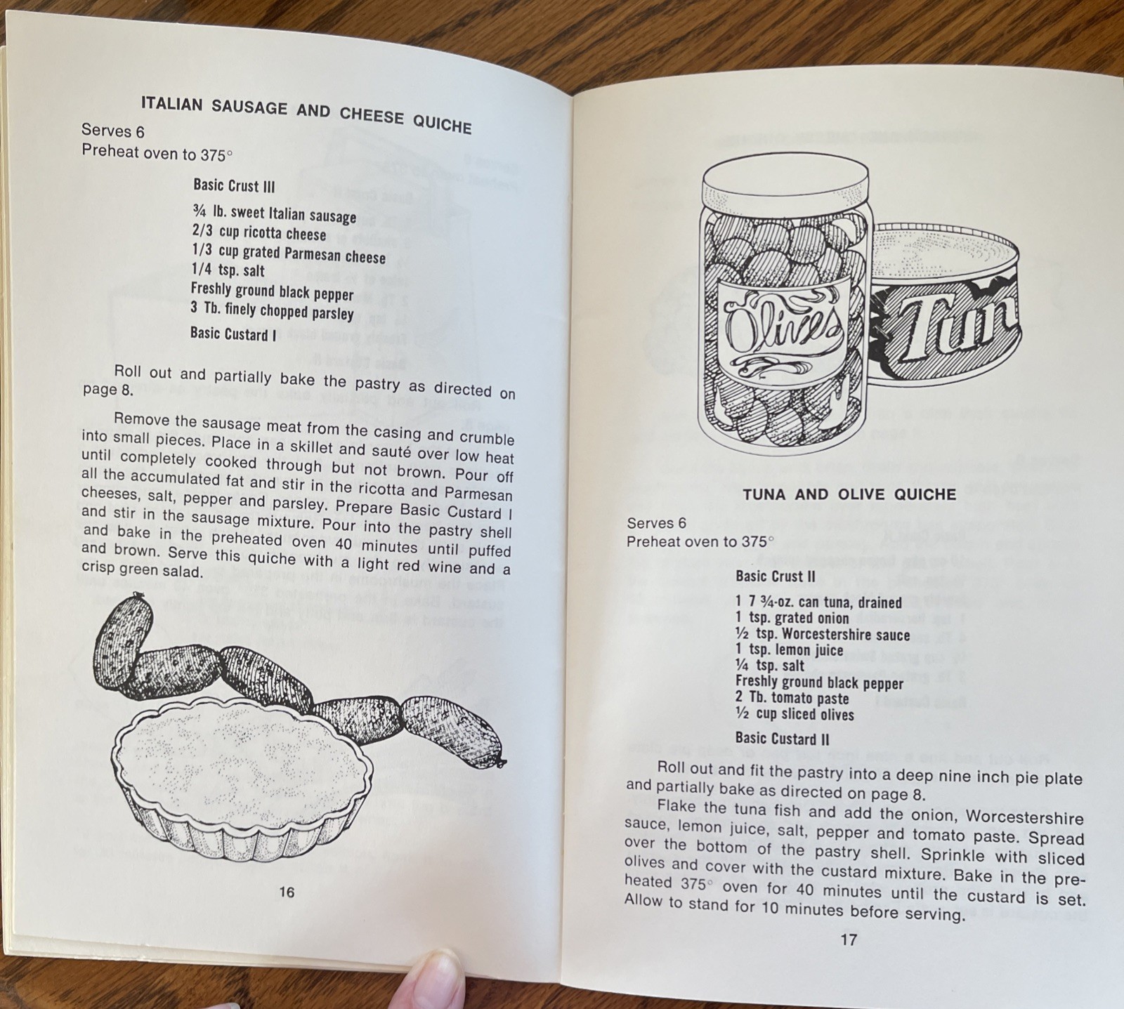 Vintage 1974 Quiche And Pie Cookbook Irena Chalmers – Potpourri Press Booklet