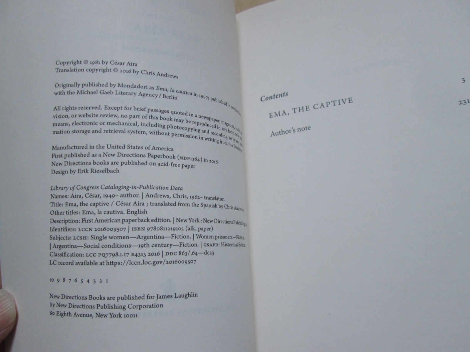 16 Cesar Aira paperback 1st printings US editions