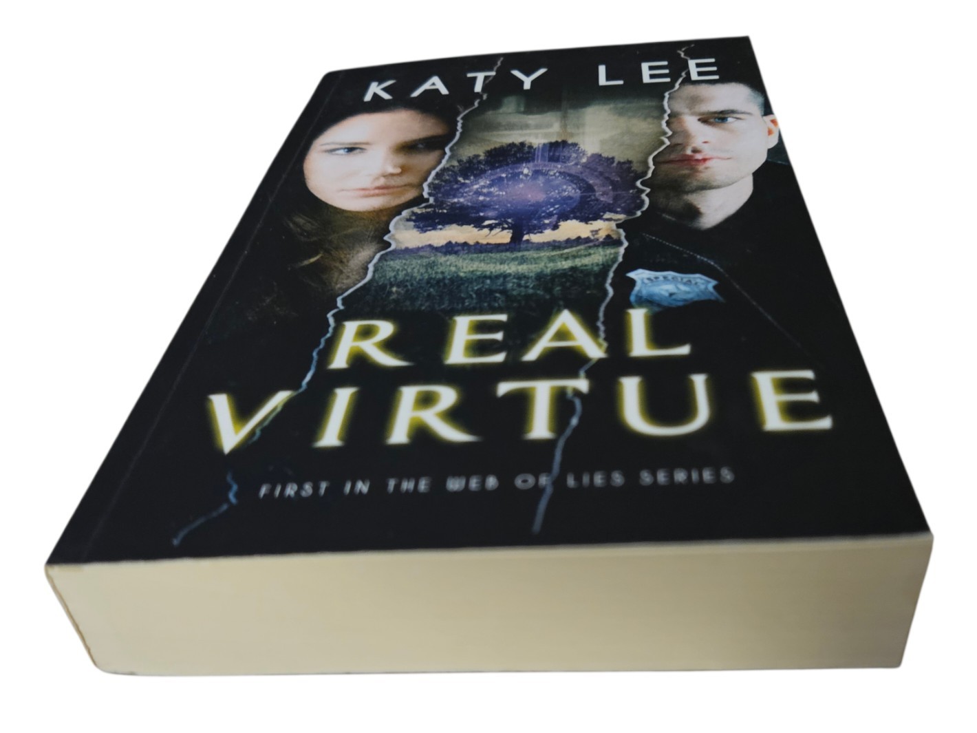 Real Virtue Katy Lee Trade Paperbook Book Web of Lies #1 USED Christian Fiction