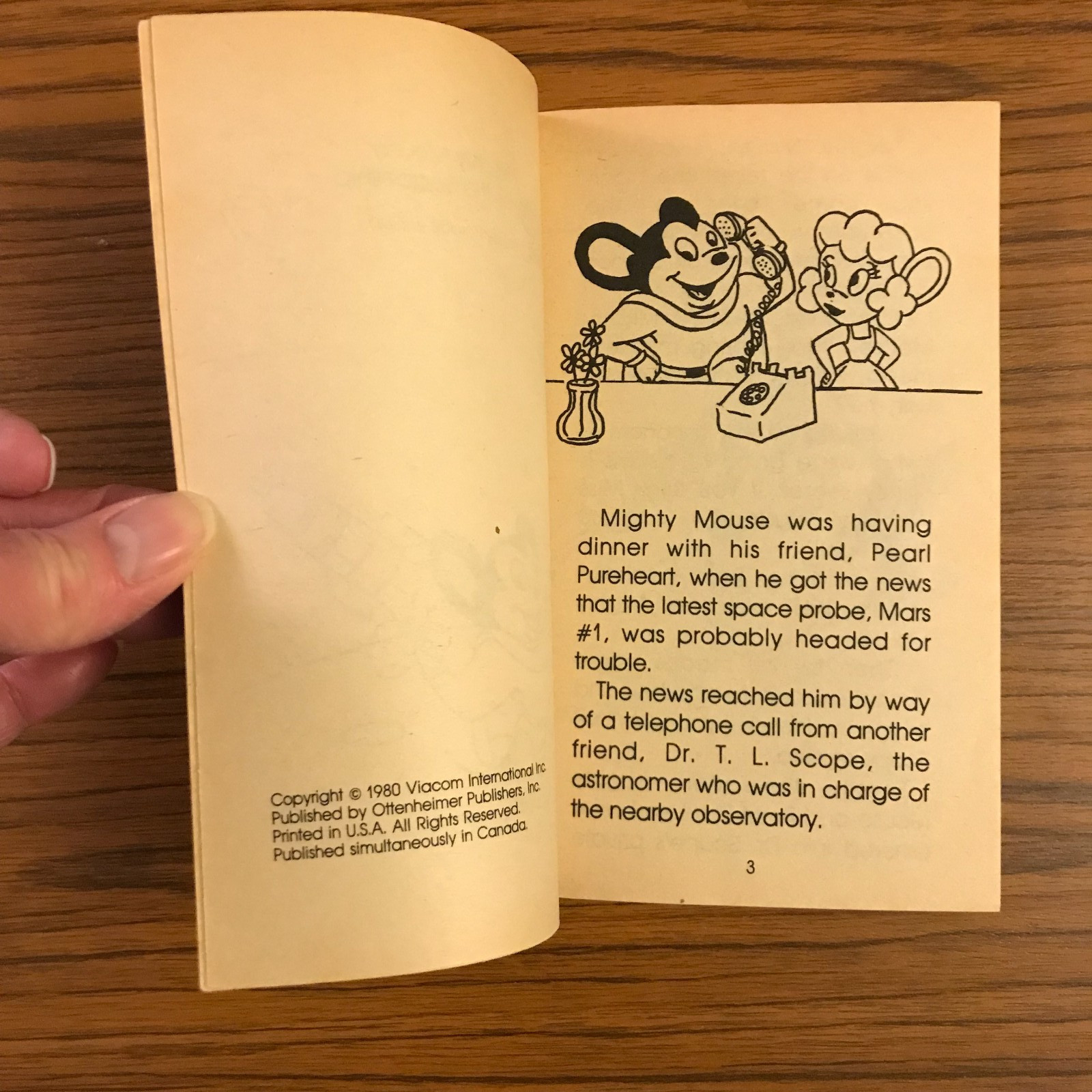 MIGHTY MOUSE Saves the Space Ship 1980 paperback 96p $1.25