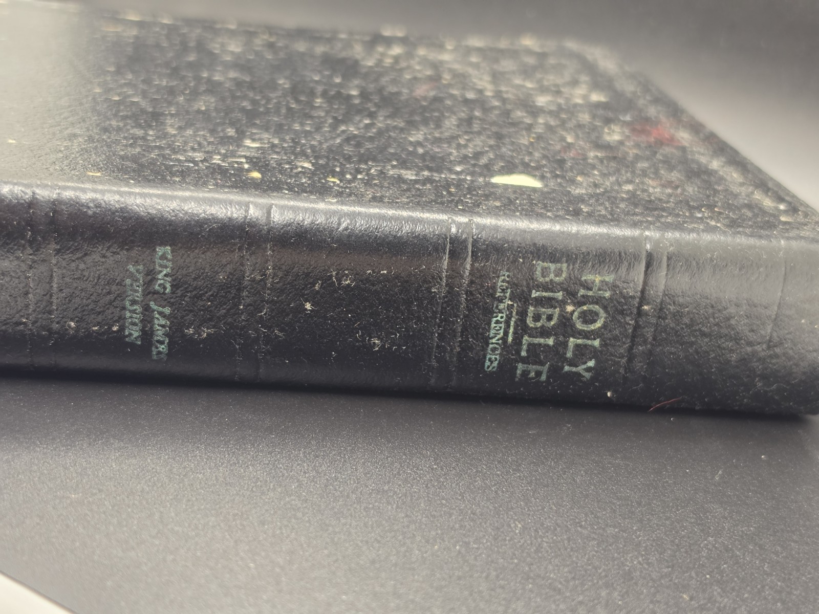 Collins World Genuine Leather Bible KJV Large Print Red Letter Reference 956C
