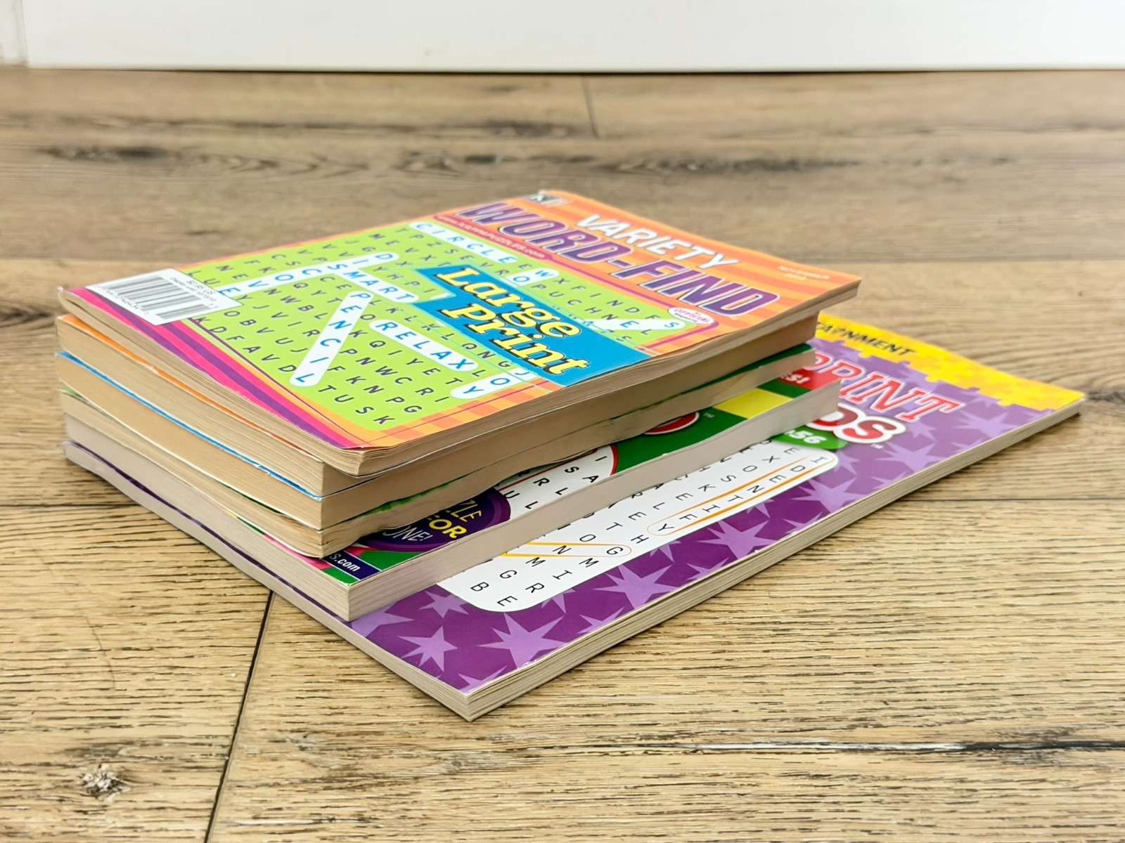 Puzzle Book Lot 6 Large Print Word Find Sudoku Crossword Kappa Puzzles