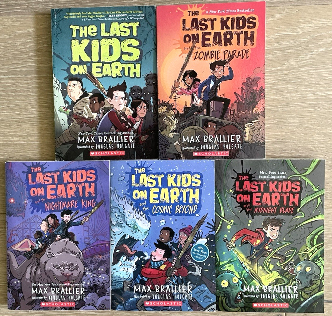 The Last Kids On Earth Lot of 5 Paperback Books by Max Brallier 1-5