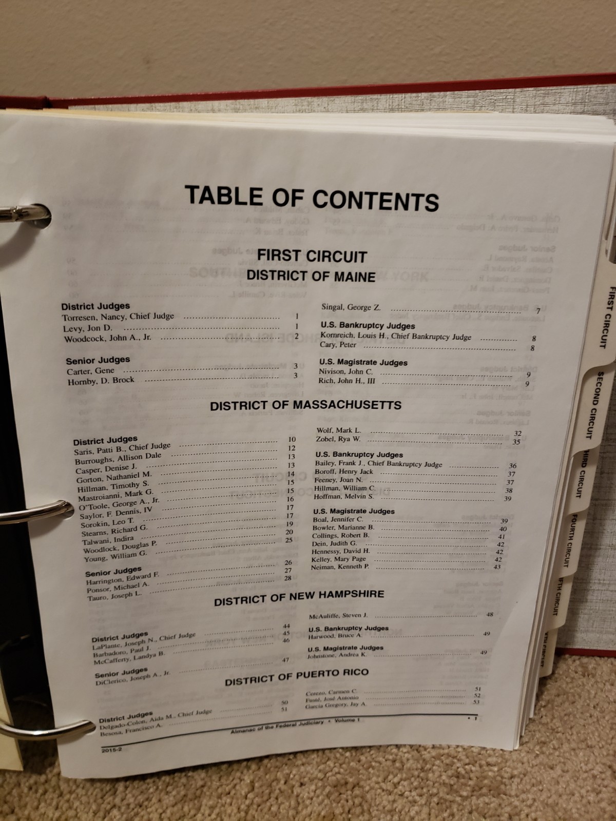 Almanac of the Federal Judiciary Vol. 1, 2015, Wolters Kluwer