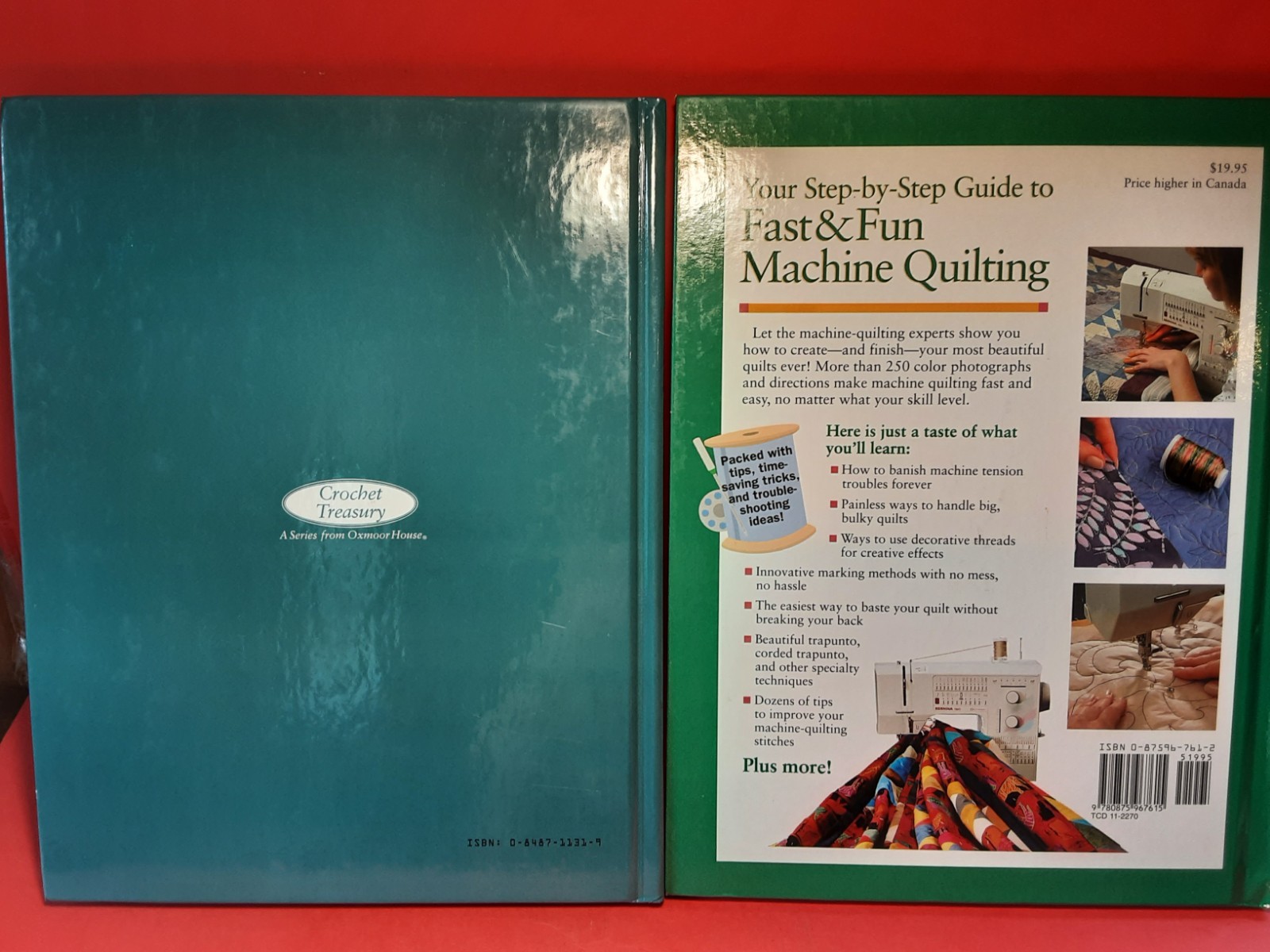 Lot 5 Misc Vintage Crocheting Quilting Books Hardcover
