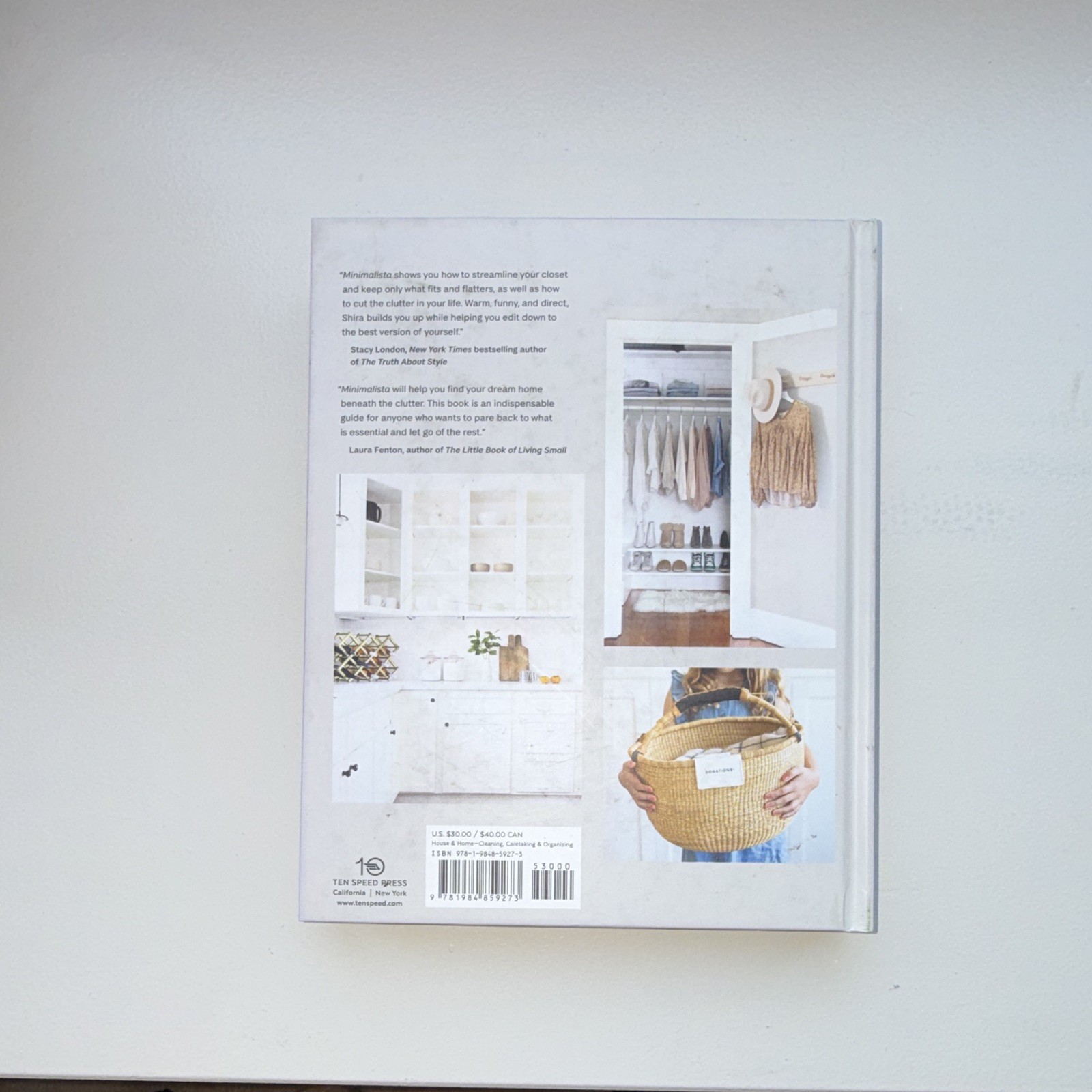 Ten Speed Press Minimalista Shira Gill Hardcover Illustrated Decluttering