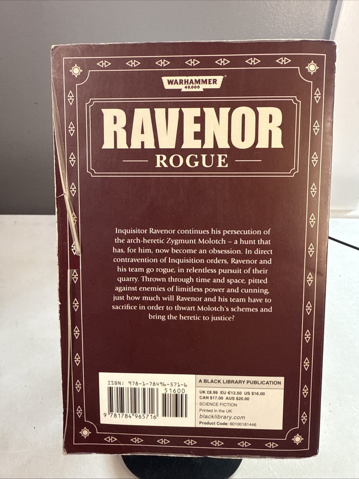 2017 EDITION Warhammer 40k Ravenor Rogue Dan Abnett Black Library FIRST PRINTING