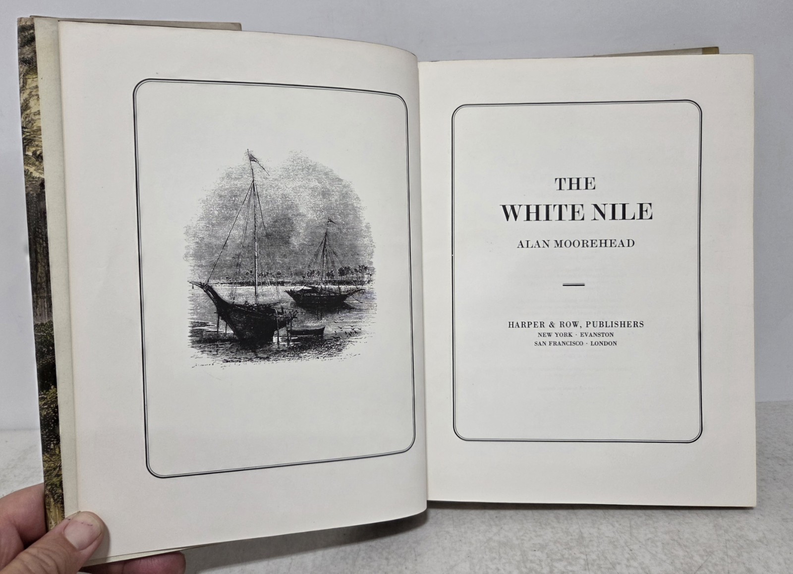 The White Blue Nile Alan Moorehead Hardcover Book Lot Of 2 Illus. 1972 Africa