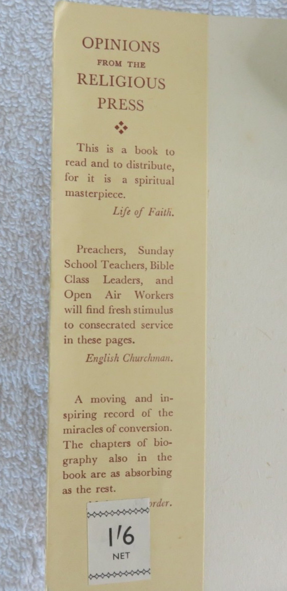 Mighty Moments -Autobiography by Lionel B Fletcher 1931 PB