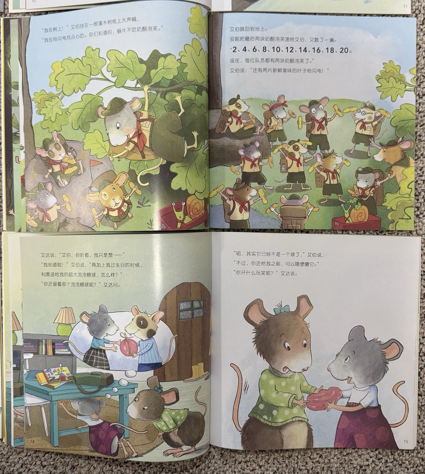 中文数学启蒙|桥梁《鼠小弟爱数学》Chinese Math Picture Books 10本整套 第2 套 4-6 岁|几乎全新