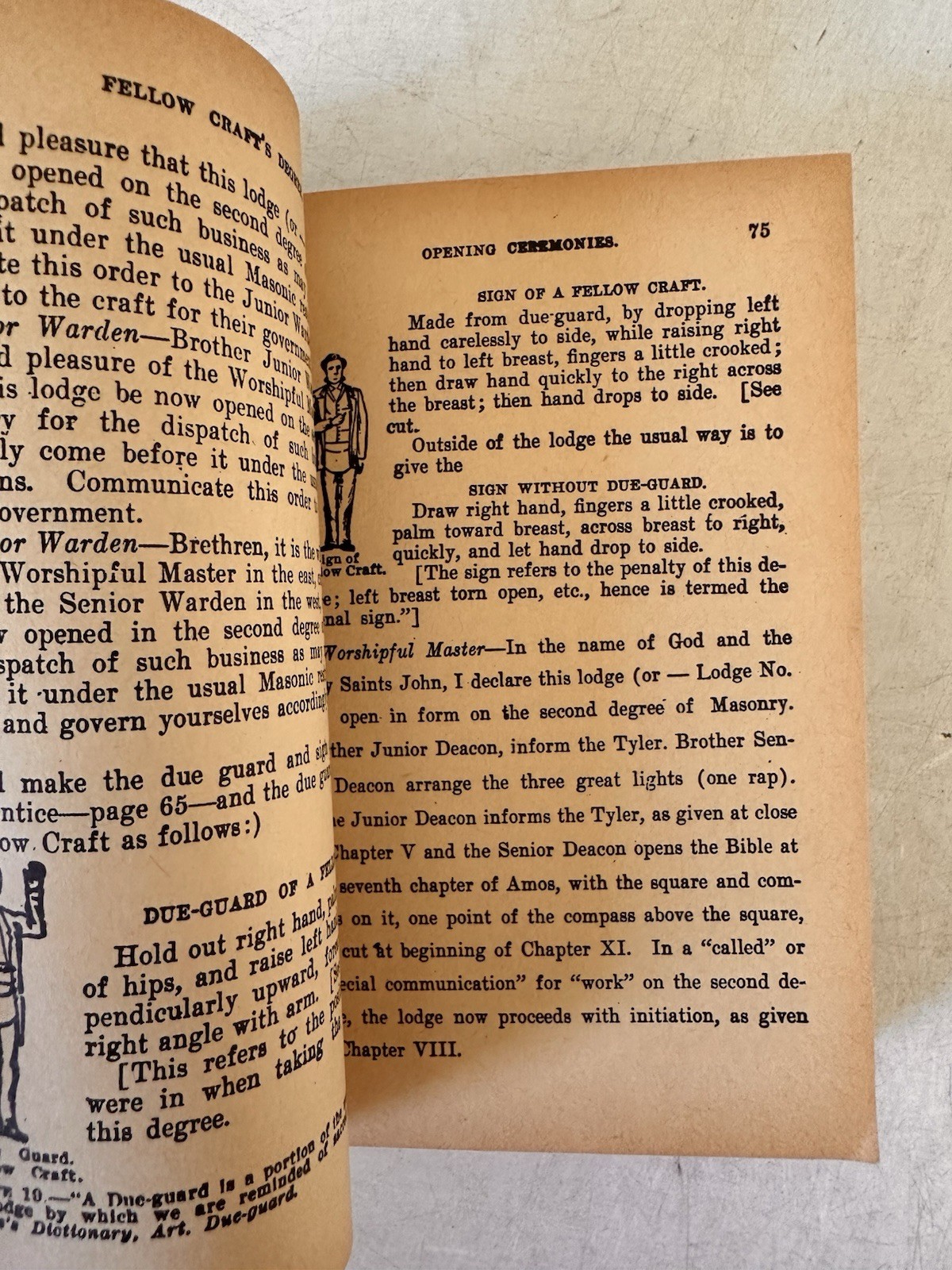Vintage Standard Freemasonry Illustrated Full Ritual and Secret Work RARE Book