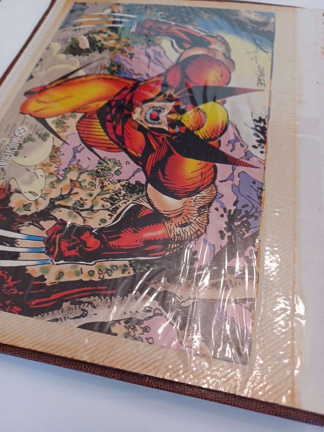 Book Of Various Super Heros Small Posters And Cards USED SEE Photos