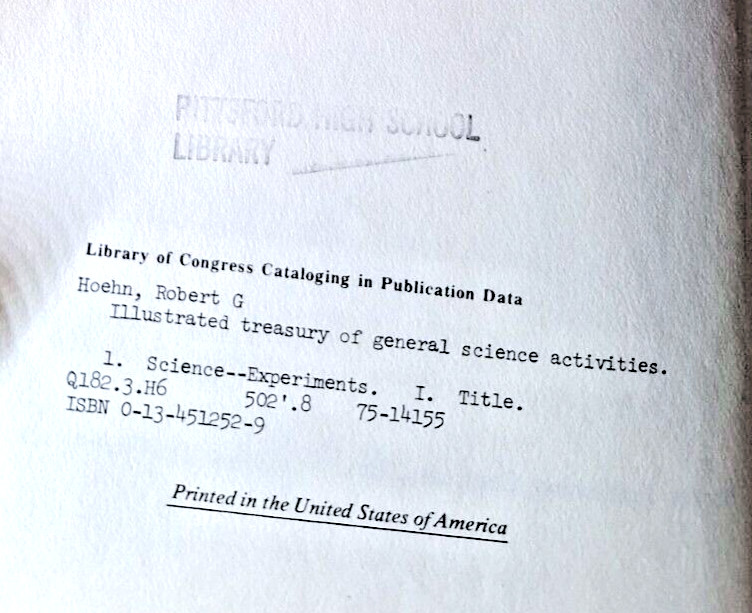 Illustrated Treasury of General Science Activities (Robert G. Hoehn; 1975)